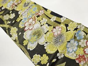 桜尽くし模様織出し袋帯